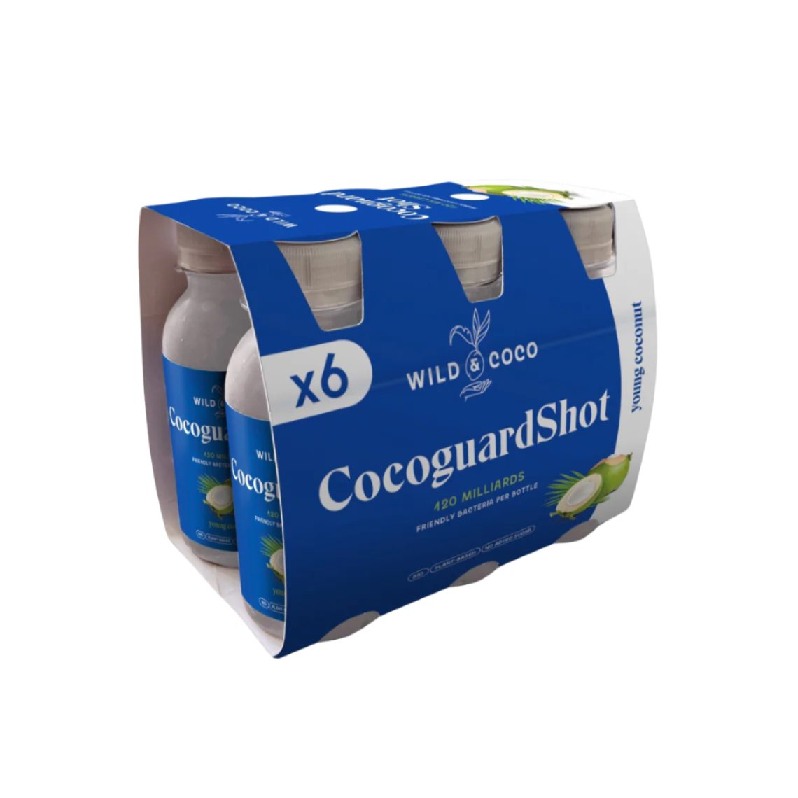 Organic Cocoguard Shot – Probiotic Fermented Coconut Drink | 12x4 fl oz / 12x120 ml