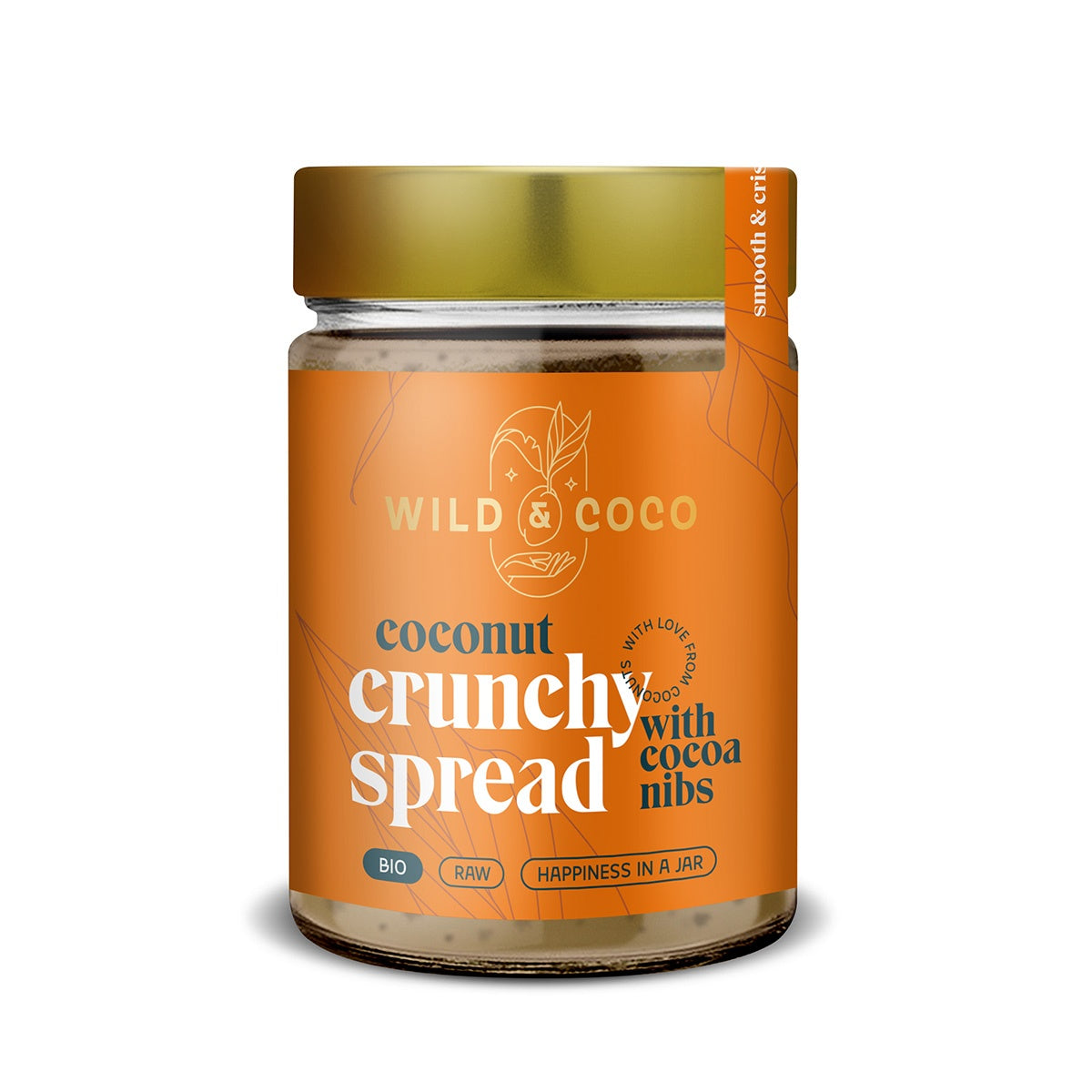 Organic Coconut Spread with Cashews & Cacao Nibs - Smooth, Crunchy & Irresistible | 10.6 oz / 300 g