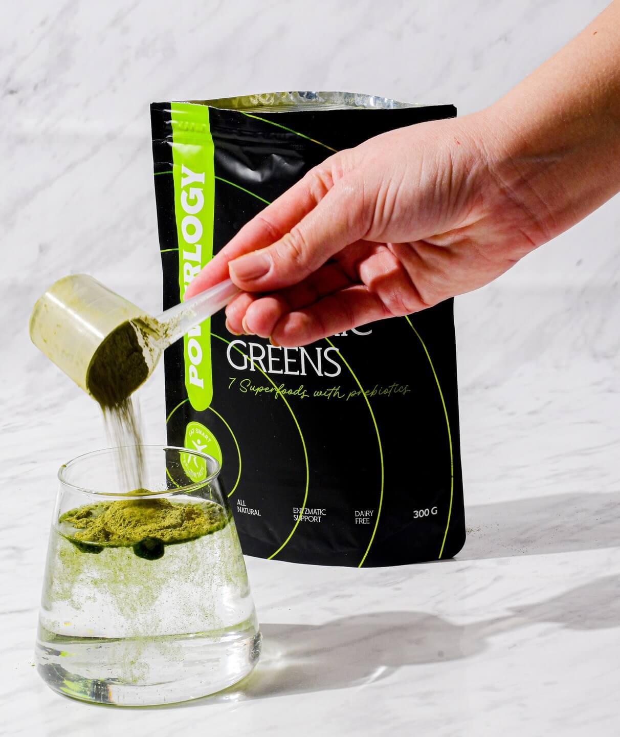 Powerlogy Upgraded Organic Greens 3-Pack - 100% Natural Superfood Blend | 3x10.6oz / 3x300g