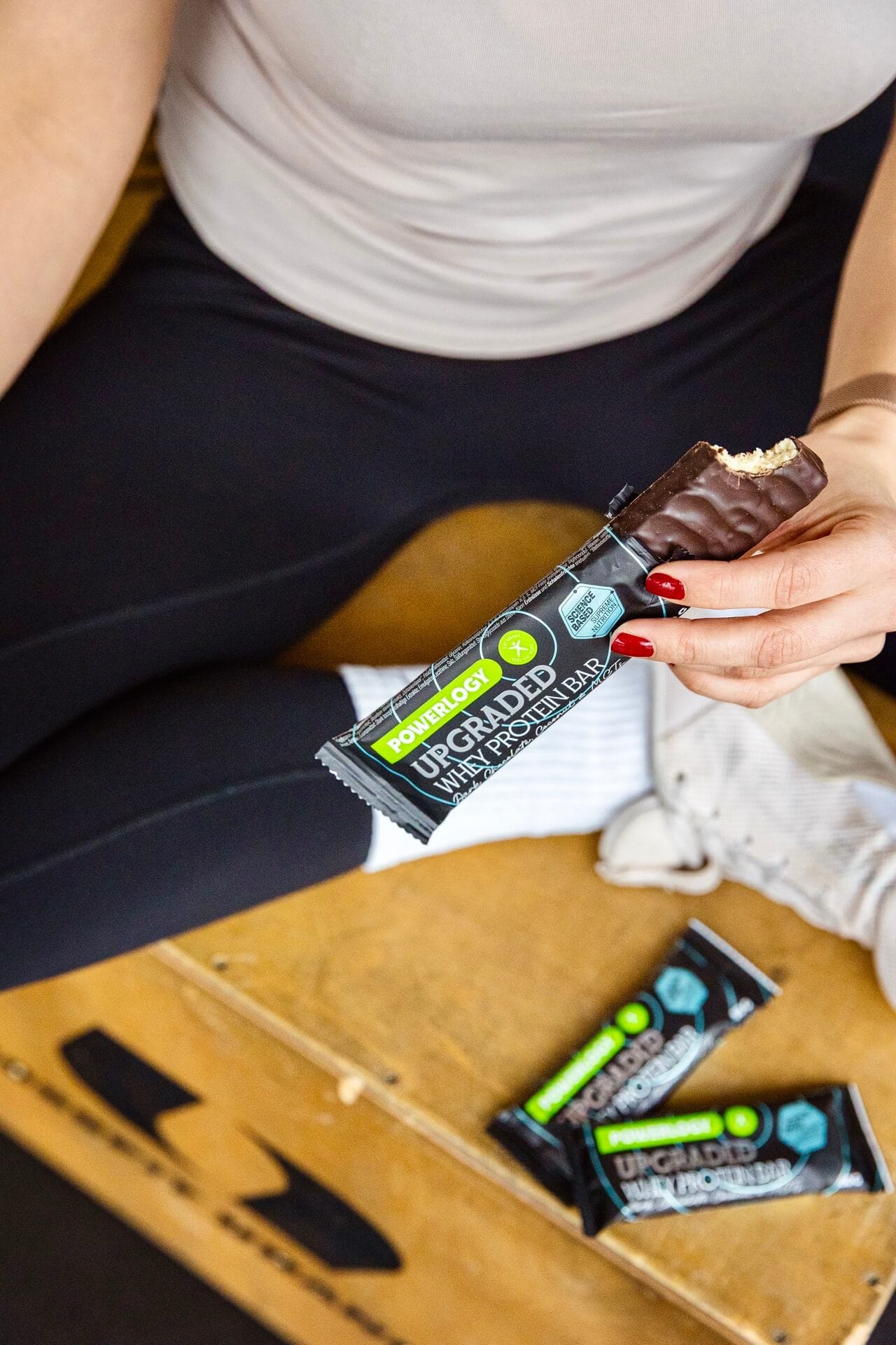 Powerlogy Upgraded Whey Protein Bar – High-Protein, Low-Sugar Snack with MCT 3-Pack | 3x50g / 3x1.8oz