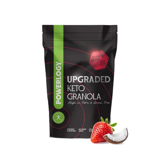 Powerlogy Upgraded Keto Granola – 100% Natural, Grain-Free & Sugar-Free | 12.35oz / 350g