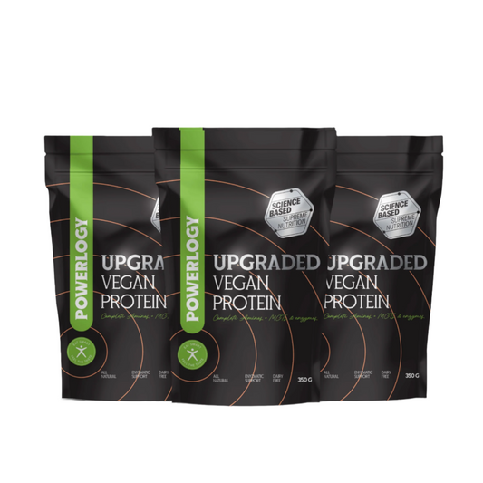 Powerlogy Upgraded Vegan Protein 3-Pack | 3x10.6oz / 3x300g