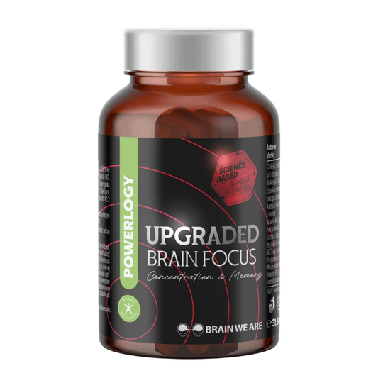 Powerlogy Upgraded Brain Focus – Nootropic Formula for Mental Clarity & Cognitive Performance | 60 Capsules
