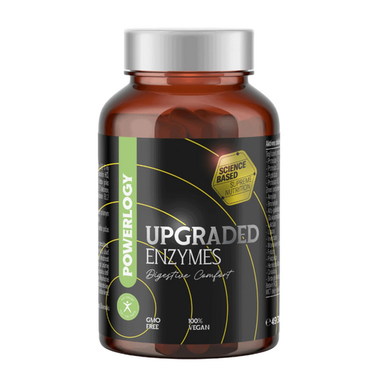 Powerlogy Upgraded Enzymes – Advanced Digestive Support for Nutrient Absorption | 60 Capsules