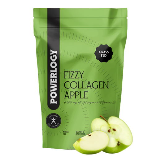 Powerlogy Fizzy Collagen Green Apple – European Grass-Fed Collagen + Vitamin C | 10.6oz / 300g