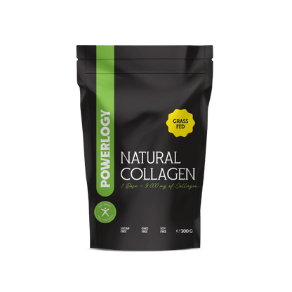 Powerlogy Natural Collagen 3-Pack – Pure, Grass-Fed & Hydrolyzed | 3x10.6oz / 3x300g