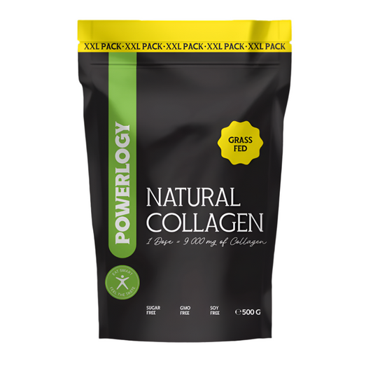 Powerlogy Natural Collagen XXL – Pure, Grass-Fed & Hydrolyzed | 17.6oz / 500g