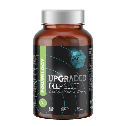 Powerlogy Upgraded Deep Sleep – Natural Sleep Support for Relaxation & Recovery | 60 Capsules